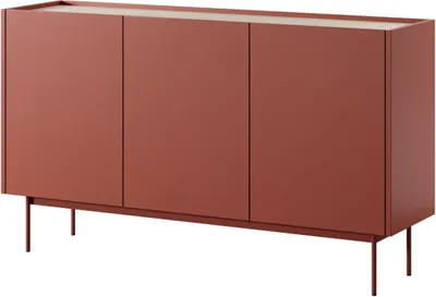 Produktbild von GrainGold Kommode Casino - Kommode mit Türen - Sideboard, TV-Kommode - Kommode Rot