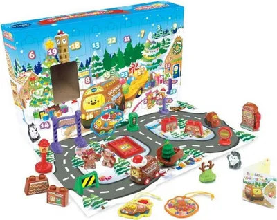Produktbild von Vtech TUT TUT Baby Flitzer - Adventskalender inkl. elektrischem Bus – Kompatibel mit den Auto-Spielfiguren aus der Welt der TUT TUT Baby Flitzer – Für Kinder von 1-5 Jahren