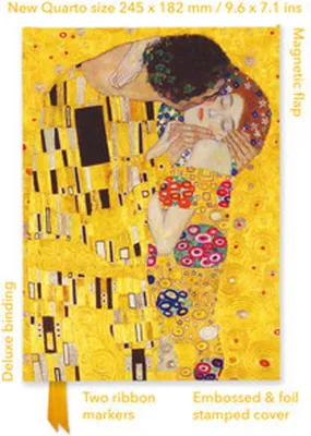 Image de Gustav Klimt : Le Baiser (Journal Quarto)