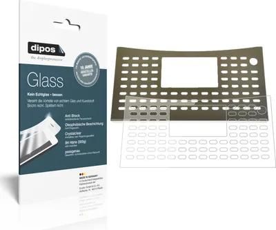 Produktbild von 2x Schutzfolie für NIVONA NICR 839 Tropfblech - Anti-Shock 9H Folie dipos Glass Kunststoffglas