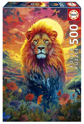 Zdjęcie produktu dla Puzzle 500 Majestatyczny lew - Educa