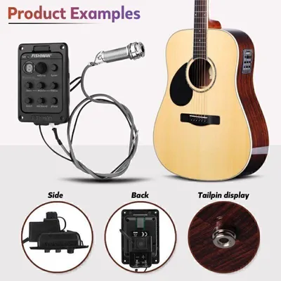 Image de Accordeur Fishman 4 Band 301 Piezo Mic Presys Blend pour guitare acoustique