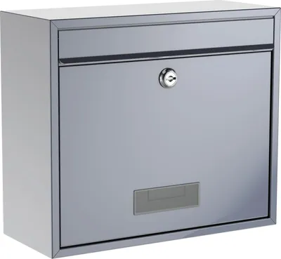 Produktbild von BASI - Briefkasten - BK 900 - Stahl Silber - 2170-0661
