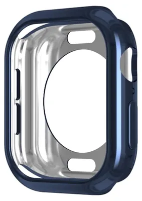 Productafbeelding van Beschermhoes van TPU voor Apple Watch Series 11 / 10, 42mm, met ronde uitsparingen, donkerblauw