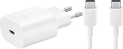 Productafbeelding van Samsung USB-C Adapter met kabel 25W Super Fast Charging - White (bulk packed)
