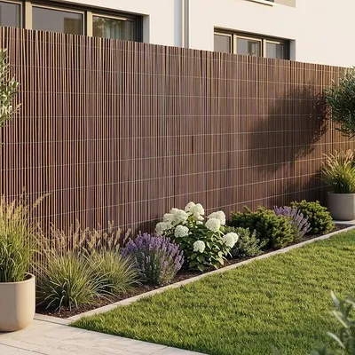 Imagen del producto de Weidenmatte Hyssna: Malla de sauce para valla de jardín, 180 x 500 cm