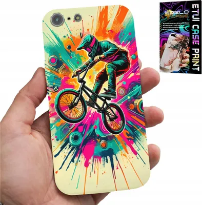 Immagine prodotto di Custodia Per Iphone 5 / 5S / 5C - Bici Bmx Tricks Stunt Sport + Vetro