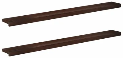 Productafbeelding van Vensterbanken, 2 stuks, donkerbruin, 160 x 15 x 2 cm