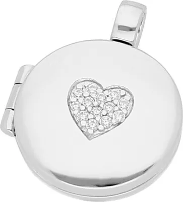 Produktbild von Anhänger Giorgio Martello Milano Medaillon mit Zirkonia, Silber 925 Silber Onesize