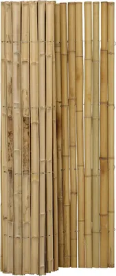 Produktbild von Bambus Sichtschutz BARU – NATURE Bambuszaun aus halben Bambusrohren für Garten, Balkon & Terrasse (HxL)180x180cm