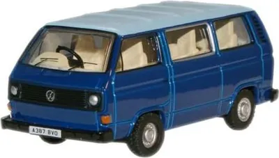 Produktbild von Modellauto VW T25 Bus blau/hellblau 1:76 von Oxford