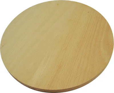 Image de Plaque à pizza ronde en bois massif - 55 cm de diamètre