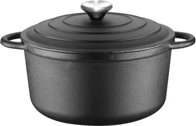 Produktbild von Gusseisen Topf Rund Deckel Induktion  4.0L 24Cm Krisberg Ks-7552