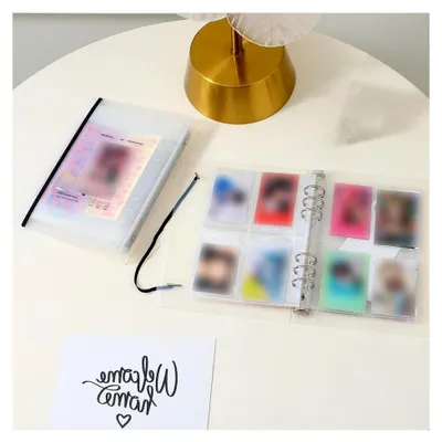 Produktbild von 3 Zoll Fotoalbumhülle, Visitenkartenbuch, Fotokartenhalter, Ordner für Schüler