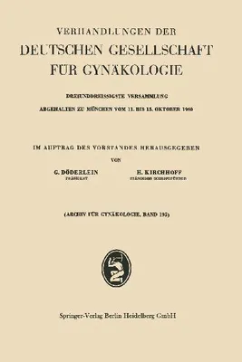 Produktbild von Verhandlungen der Deutschen Gesellschaft für Gynäkologie