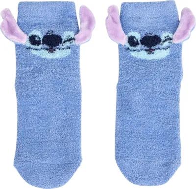 Image de Chaussettes antidérapantes 3D Stitch Bleu 30/35 Disney