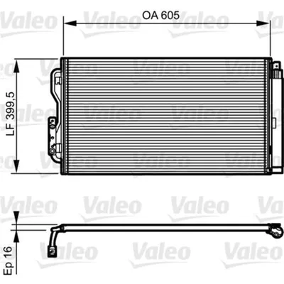 Produktbild von VALEO 814191 Kondensator Klimaanlage Klimakondensator für BMW 1 Schrägheck (F20) +Trockner