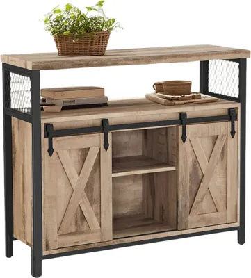 Image de Buffet – Armoire de cuisine – Rangement – Structure en acier robuste – 33 x 100 x 80 cm