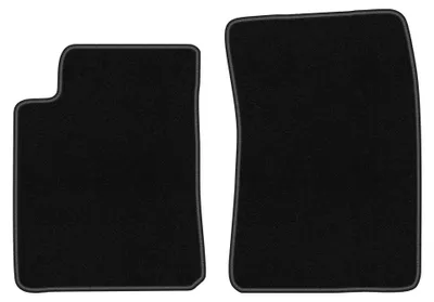 Image de Tapis avant en moquette aiguilletée pour SsangYong Kyron 2005-2014 (SUV) – 2 pièces, noirs, sur mesure – Wielganizator BASIC
