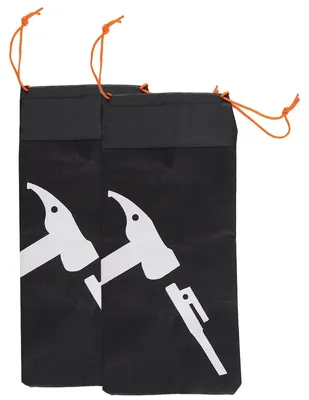 Productafbeelding van 2 stuks tentharingtas, draagbare kampeerharingen, hamer, spijkertas