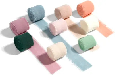 Produktbild von Chiffonband 2,5 cm x 28 m, 9 Farben, für Geschenkverpackung