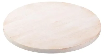 Produktbild von Natürlicher Holzuntersetzer, Durchmesser 14 cm, für die Tischdekoration