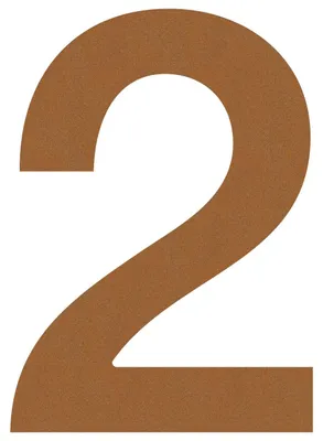 Produktbild von Hausnummer ''2'' Rost
