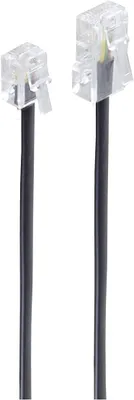 Produktbild von shiverpeaks BASIC-S Modular-Kabel RJ11-RJ45 Stecker 3,0 m schwarz