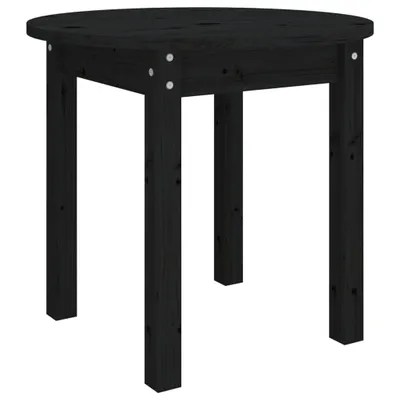 Produktbild von vidaXL Couchtisch Schwarz Ø 45x40 cm Massivholz Kiefer