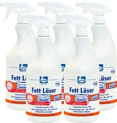 Produktbild von Dr. Becher Fett Löser 1L hochwirksamer Öl- und Fettlöser (5er Pack)