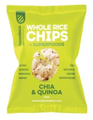 Chipsy ryżowe pełnoziarniste z chia i quinoa BEZGL. 60 g