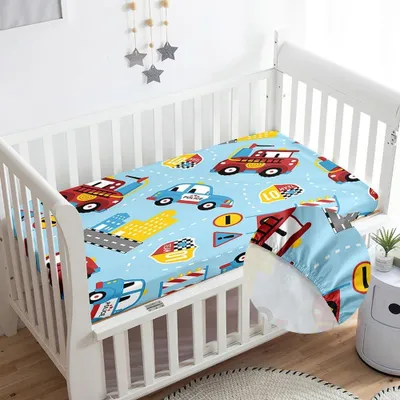 Productafbeelding van Omgoods - Microfiber Fitted Sheet voor Babybedje, Ademend en Zacht, 80x160cm