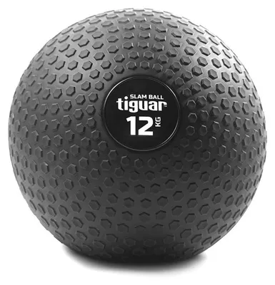Produktbild von Tiguar Slam Ball 12 kg  Robuster Trainingsball mit rutschfester Wabenstruktur, Ø 28 cm, gefüllt mit Sand, ideal für CrossFit, Functional Training und Bodyshaping