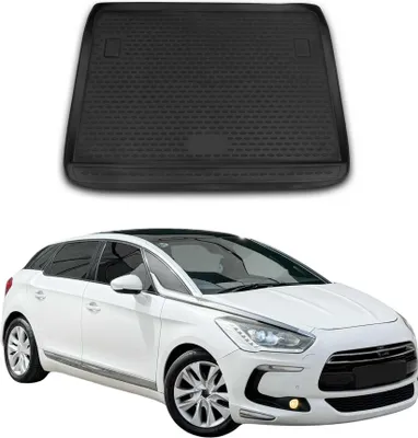 Image de Tapis de coffre pour Citroen DS5 2011-2021 Caoutchouc TPE Noir