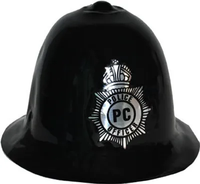 Produktbild von Bobby Helm England Polizei schwarz - Erwachsene