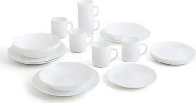 Produktbild von Geschirr Luminarc Zelie Weiß Glas (25 x 20 x 19 cm) (24 pcs)