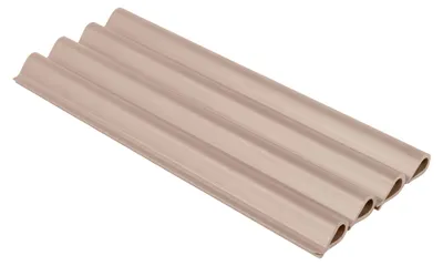 Produktbild von Befestigungsclip Sichtschutzstreifen, Clip für Doppelstabmattenzaun , beige, 4,5 cm  - Quest