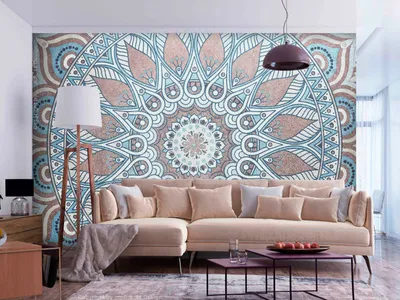 Produktbild von Vlies Fototapete Mandala 400x280 cm Tapeten Wandtapete XXL Orient Ornament f-A-0670-a-a