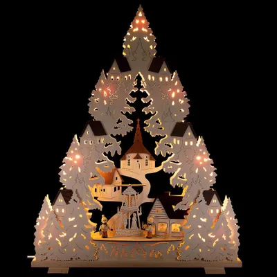 Productafbeelding van Lichterspitze "Seiffener Kirche" (52x65,5 cm) van Saico Seiffen