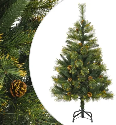 Produktbild von Künstlicher Weihnachtsbaum Klappbar mit Zapfen 150 cm