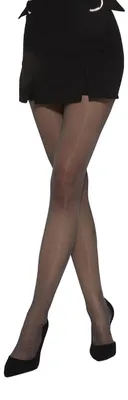 Imagen del producto de MYCHICLEGS - Pantimedias finas y transparentes, color gris oscuro (Fumo), talla T4