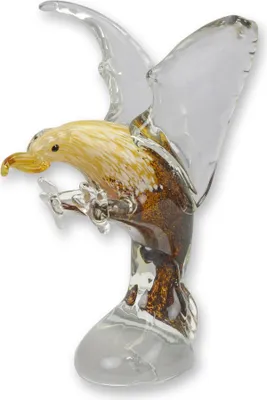Produktbild von Eine Glasfigur im Murano-Stil, die einen fliegenden Adler darstellt Replikat Retro Design Dekoration