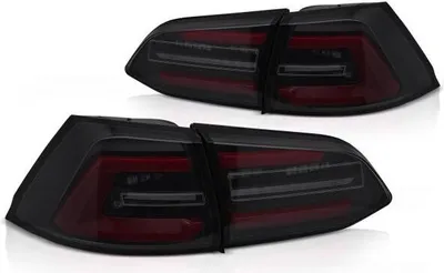 Produktbild von Voll LED Lightbar Rückleuchten für VW Golf 7 (VII) Variant 13-17 Schwarz Smoke