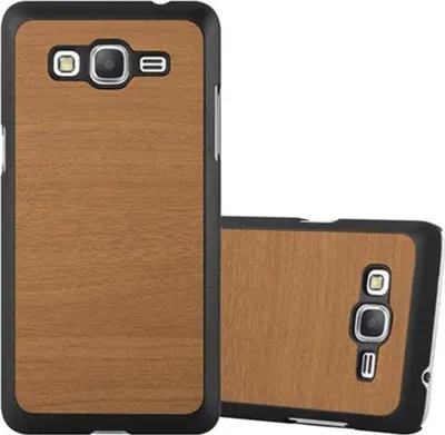 Produktbild von Cadorabo Handyhülle für Samsung Galaxy GRAND PRIME in Braun Schutzhülle Hülle Etui Case Cover TPU Silikon