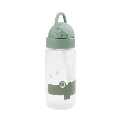 Produktbild von Trinkflasche mit Strohhalm in Grün