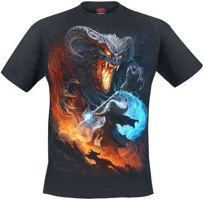 Produktbild von Spiral T-Shirt Herren Infernal Duel schwarz XXL