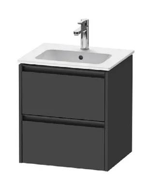 Zdjęcie produktu dla Duravit Ketho.2 - Szafka pod umywalkę 549x510x420 mm, 2 szuflady, grafit mat K25261049490000