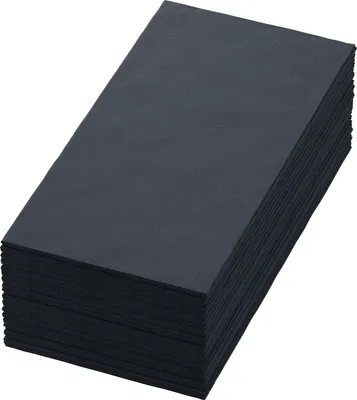 Zdjęcie produktu dla Serwetki higieniczne Duni 3-warstwowe czarne 40 x 40 cm 250 szt