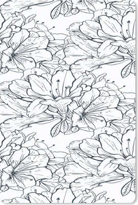 Produktbild von MuchoWow® Mauspad Mousepad Blumen - Muster - Linie 18x27 cm - Mousepads - Maus Mat - Pad - Mausunterlage