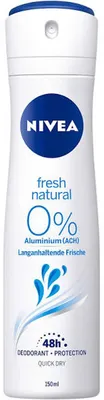 Zdjęcie produktu dla Nivea Dezodorant w sprayu Fresh Natural Anti Transpirant 48h 150ml